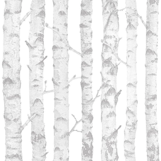 CARTA DA PARATI IN TNT /TREES WHITE