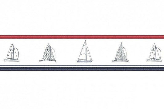 CARTA DA PARATI BORDO IN TNT /BOAT BLUE