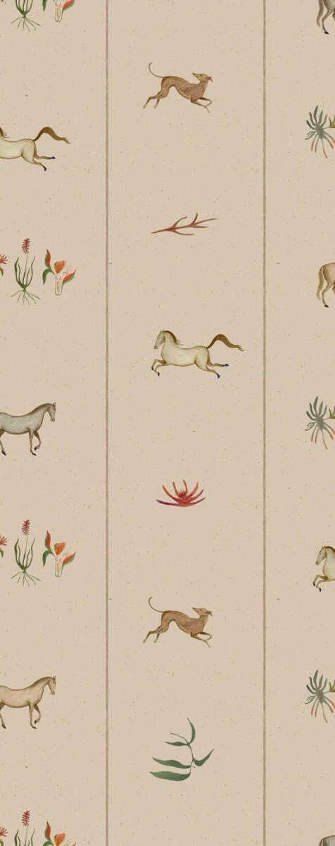 CARTA DA PARATI IN TNT /ANIMALS BEIGE