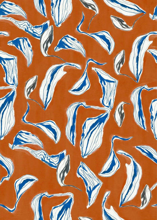 CARTA DA PARATI IN TNT /FOLIAGE ORANGE