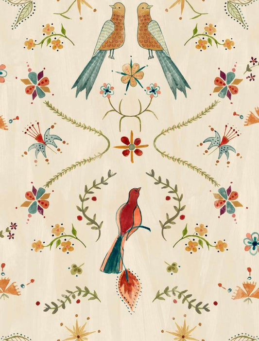 CARTA DA PARATI  IN TNT /BIRDS FAWN