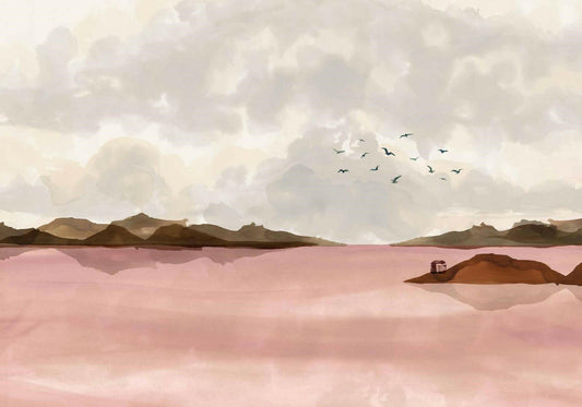 CARTA DA PARATI  IN TNT /LANDSCAPE PINK