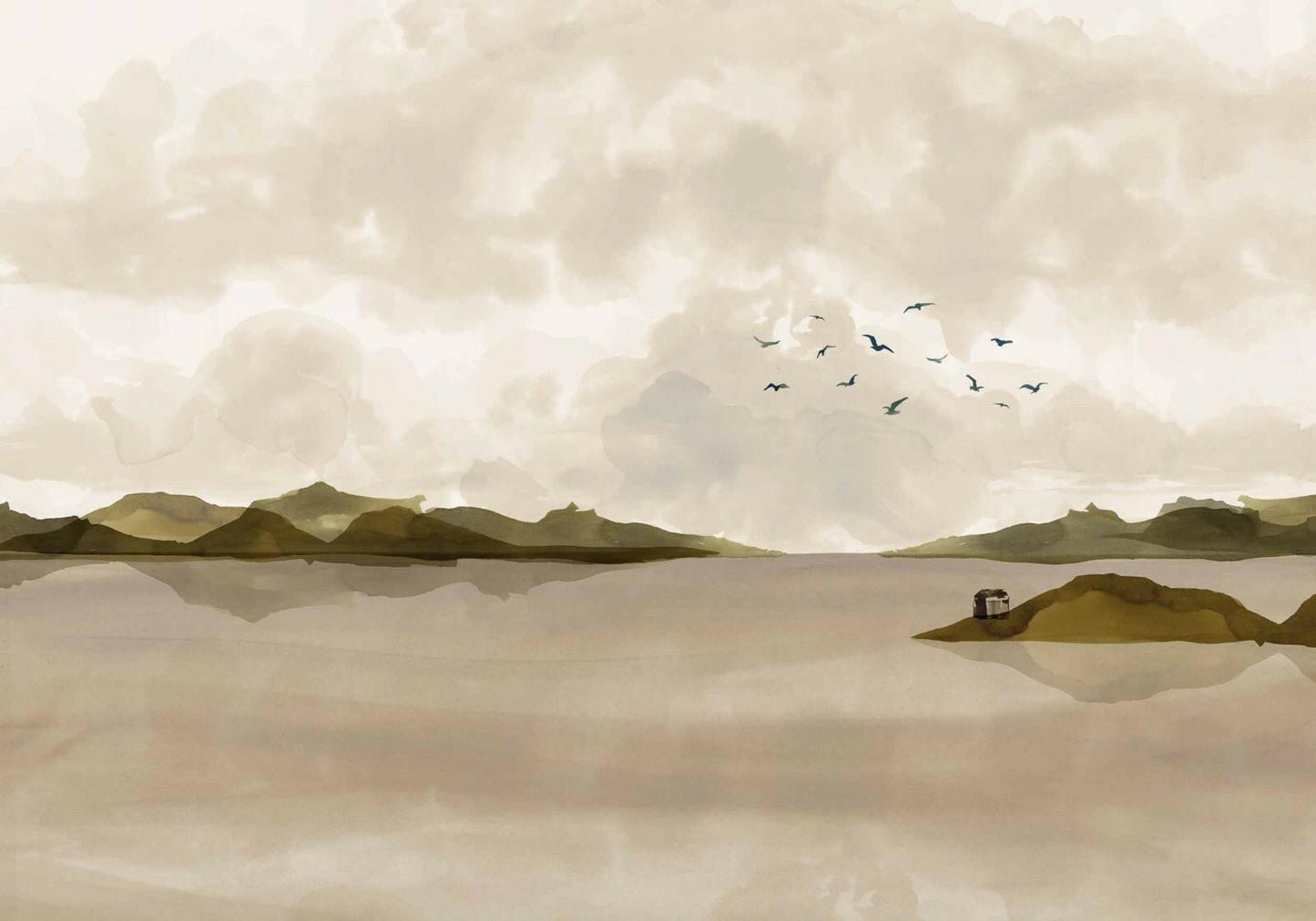 CARTA DA PARATI  IN TNT /LANDSCAPE BEIGE