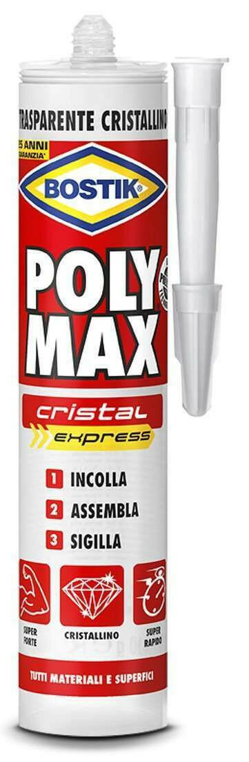 BOSTIK POLYMAX ORIG.CRISTALCARTUCCIA GR.300