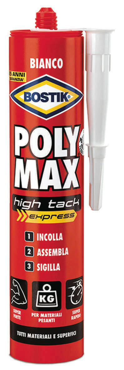 BOSTIK POLYMAX HIGH TACK CARTUCCIA BIANCO GR.440