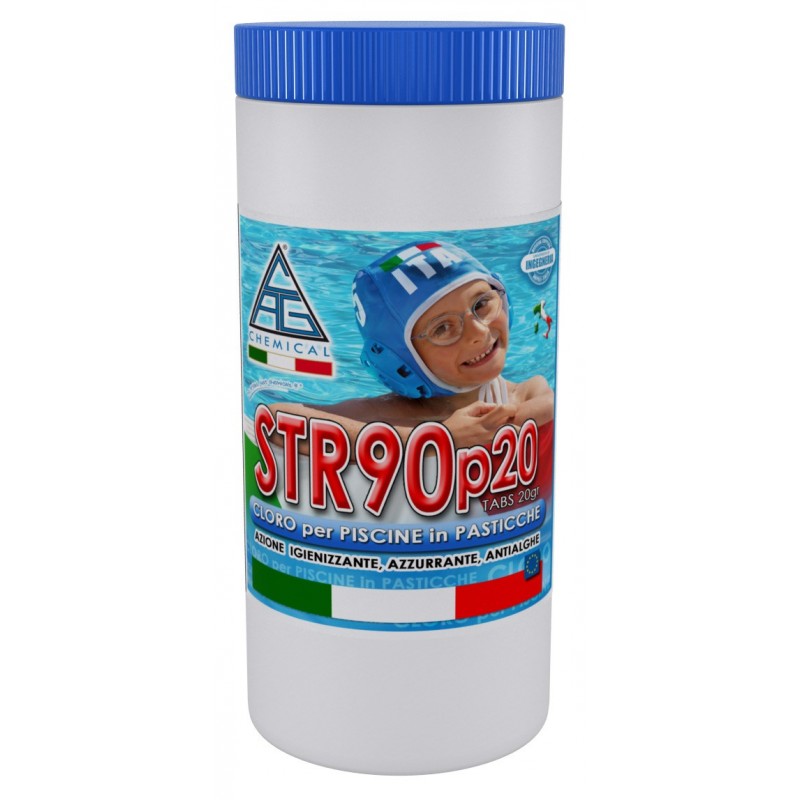 CLORO X PISCINE IN PASTIGLIE DA GR.20 KG.1