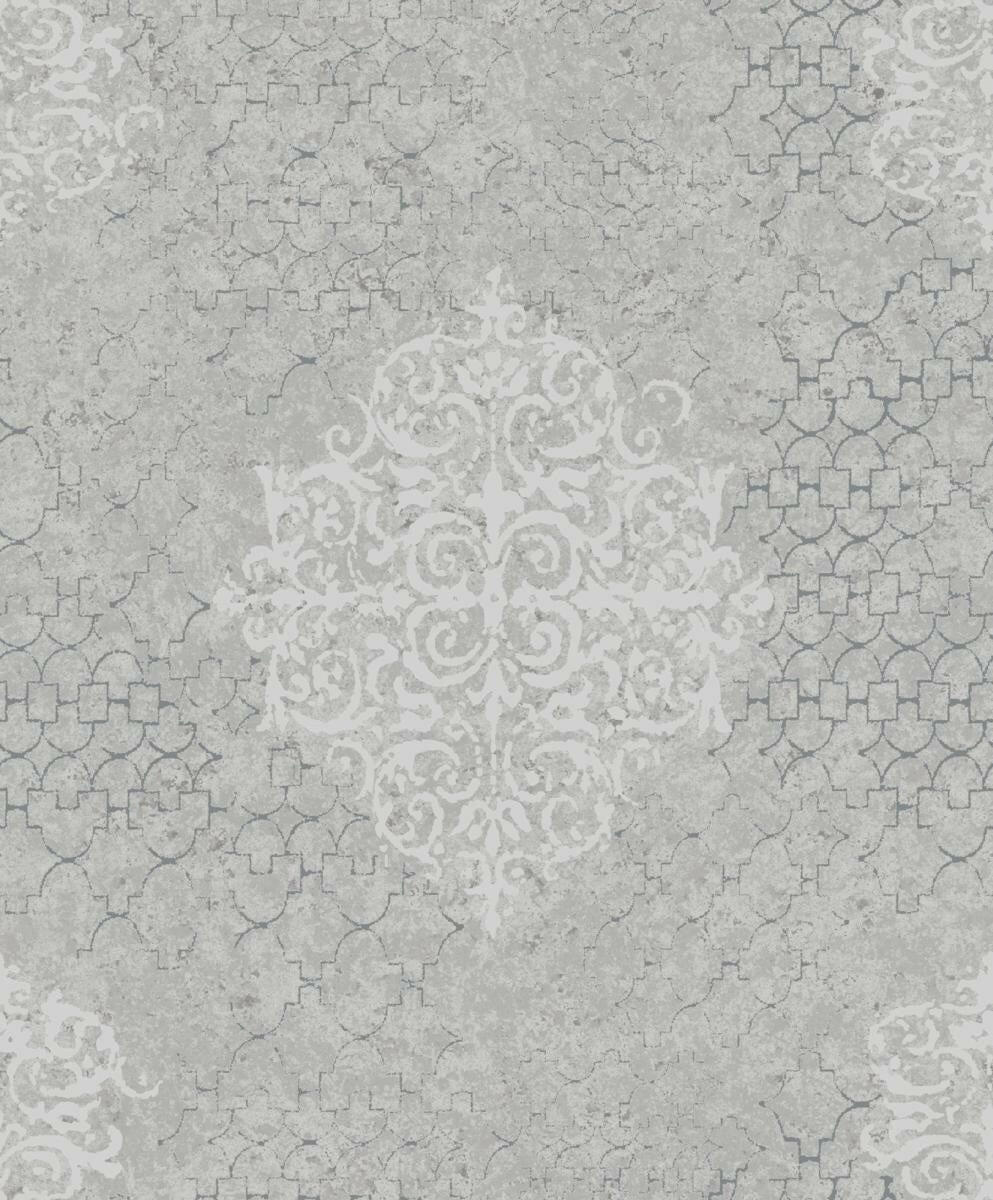 CARTA DA PARATI  TNT METAL /DAMASCO SILVER/GREY