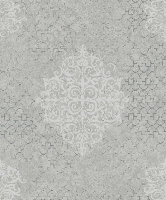 CARTA DA PARATI  TNT METAL /DAMASCO SILVER/GREY