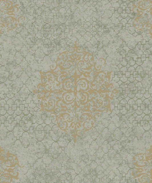 CARTA DA PARATI TNT METAL /DAMASCO GOLD/GREY