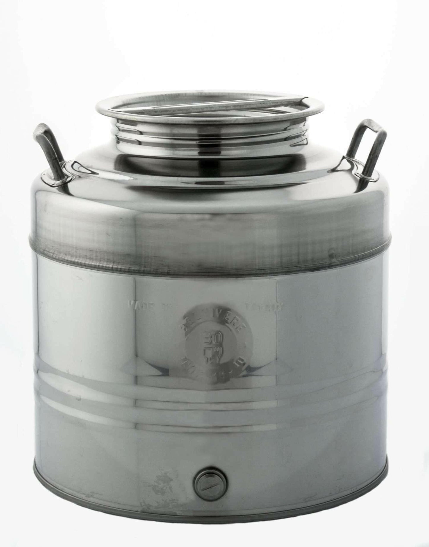 CONTENITORE ACCIAIO INOX PER OLIO 30 L