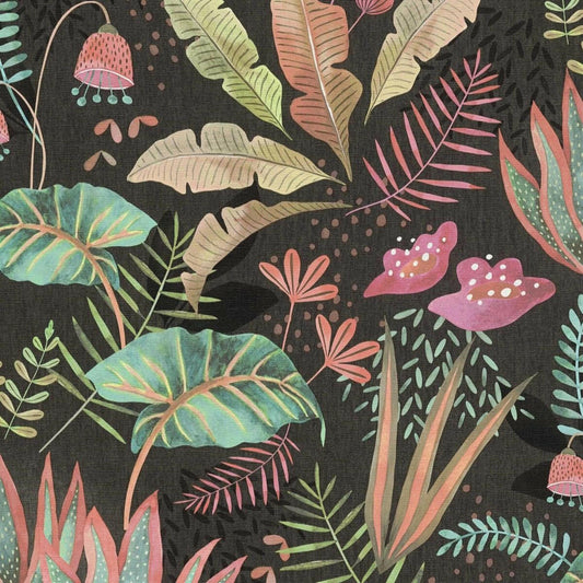CARTA DA PARATI  PVC/TNT FOLIAGE BLACK
