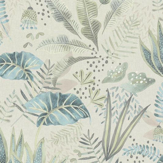 CARTA DA PARATI  PVC/TNT FOLIAGE BLUE