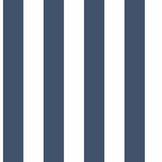 CARTA DA PARATI IN PVC/TNT RIGHE BIANCO BLU