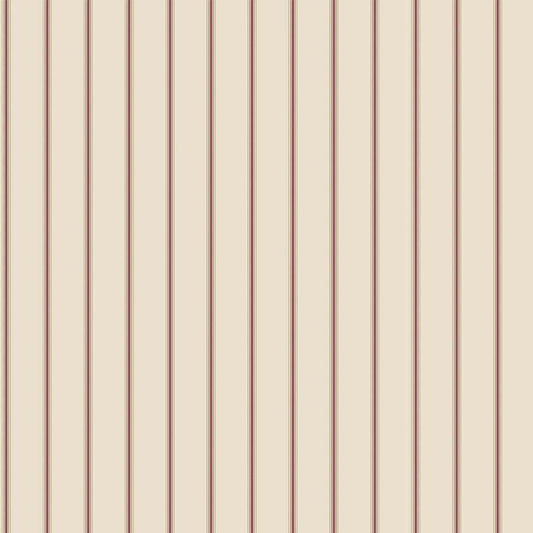 CARTA DA PARATI IN PVC/TNT RIGHE BEIGE ROSSO