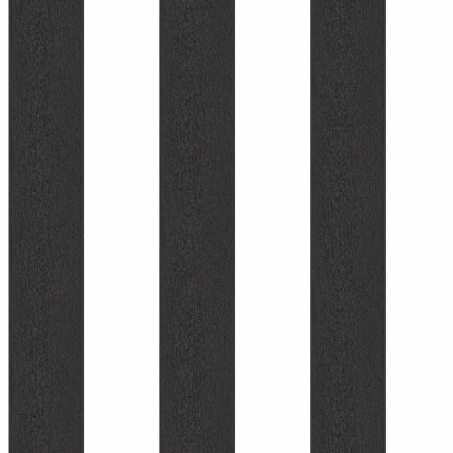 CARTA DA PARATI IN PVC/TNT RIGHE RIGHE BLACK