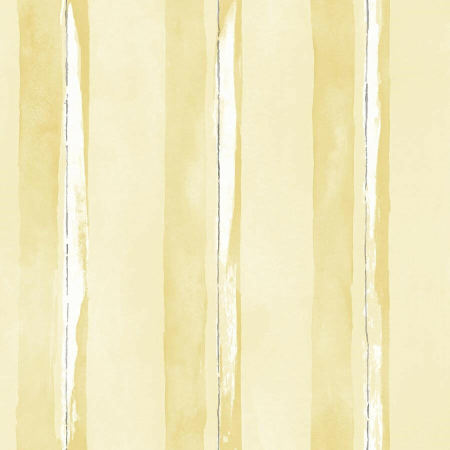 CARTA DA PARATI IN PVC/TNT RIGHE GIALLO