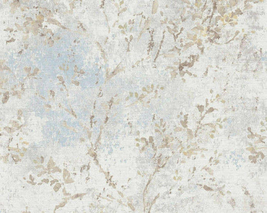 CARTA DA PARATI  PVC /TNT FOLIAGE BLU