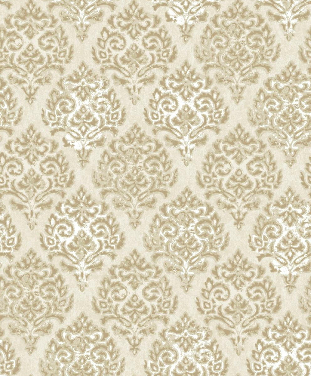CARTA DA PARATI TNT METAL /DAMASCO BEIGE/GOLD