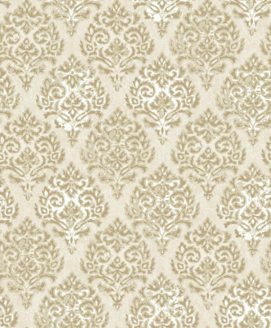 CARTA DA PARATI TNT METAL /DAMASCO BEIGE/GOLD