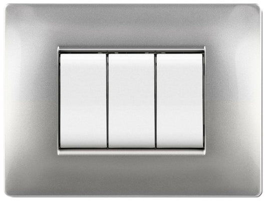 PLACCA LIFE Q MOD.LIVING PLAS.ALLUMINIO CH.7P