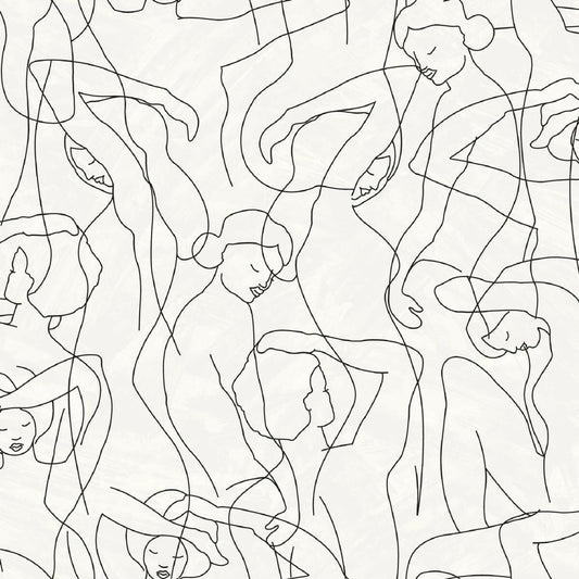 CARTA DA PARATI PVC/TNT /DRAWING WHITE