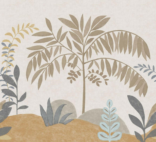 STAMPA  PVC/TNT /FOLIAGE BLUE