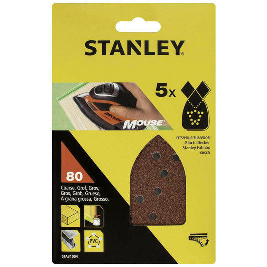 PIRANHA STANLEY  5 FOGLI VELCRO PER MOUSE GR.80