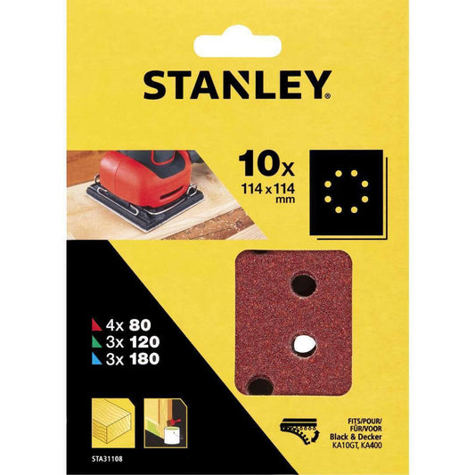 PIRANHA STANLEY 10 FOGLI FORATI 114X114 KA170