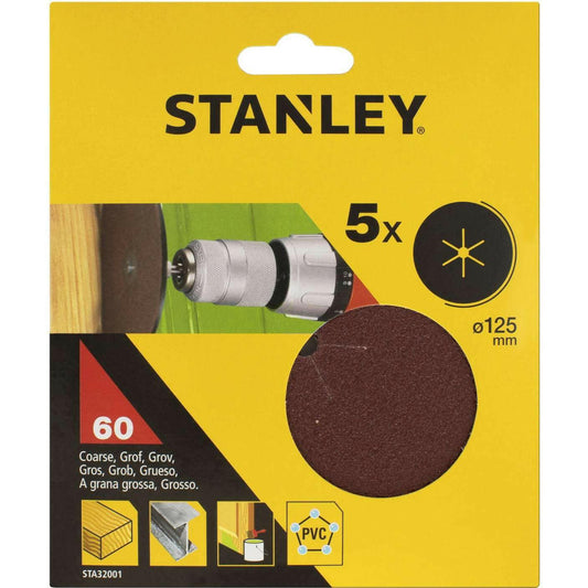 PIRANHA/STANLEY  5 DISCHI D.125 GR.60
