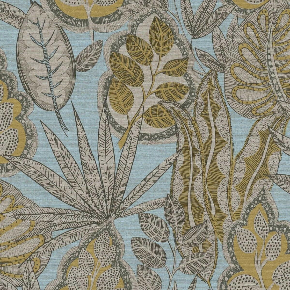 CARTA DA PARATI PVC /TNT FOLIAGE BLUE