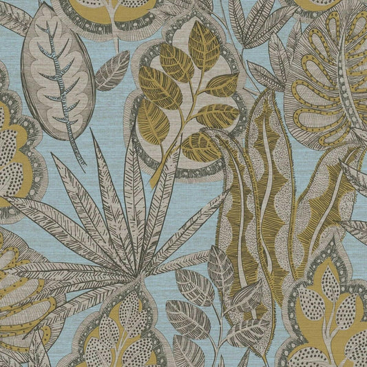 CARTA DA PARATI PVC /TNT FOLIAGE BLUE