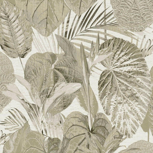 CARTA DA PARATI  PVC /TNT FOLIAGE FANGO