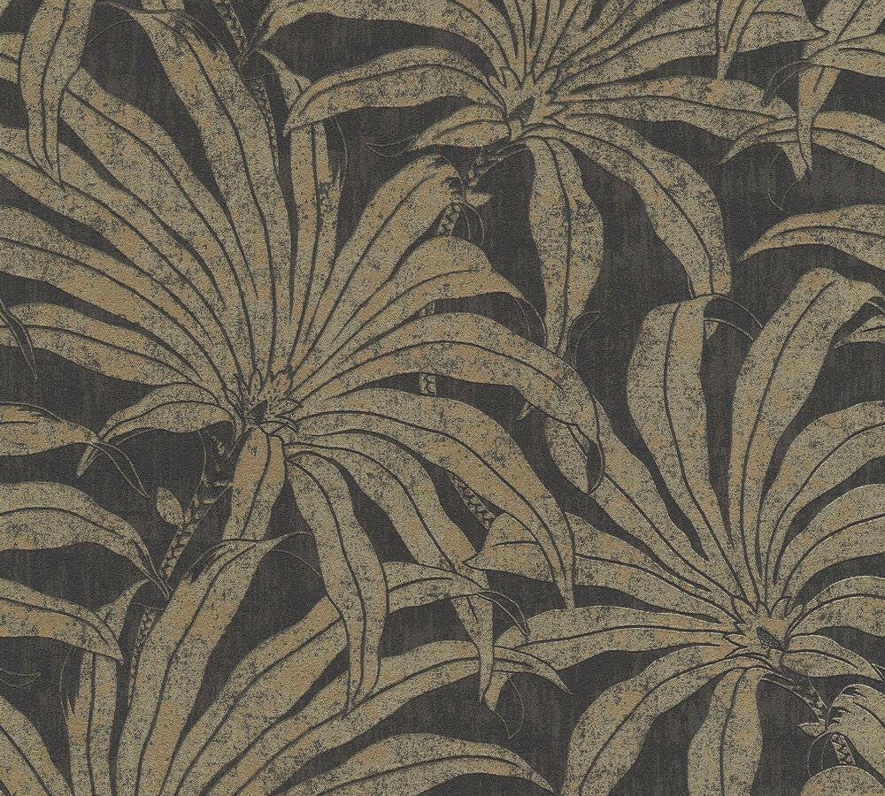 CARTA DA PARATI  PVC /TNT FOLIAGE BLACK