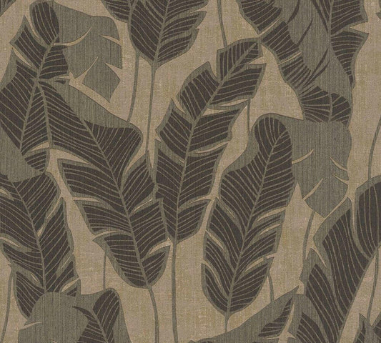 CARTA DA PARATI PVC / TNT FOLIAGE BROWN