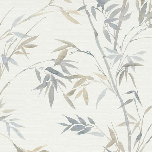 CARTA DA PARATI  PVC /TNT FOLIAGE WHITE