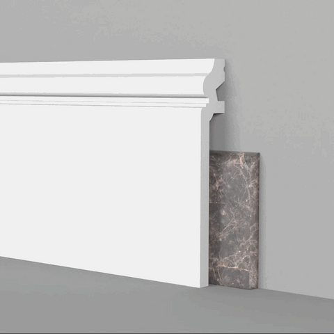 BOISERIE COPRI BATTISCOPA JC161 2000x138x22 mm in Duro polimero