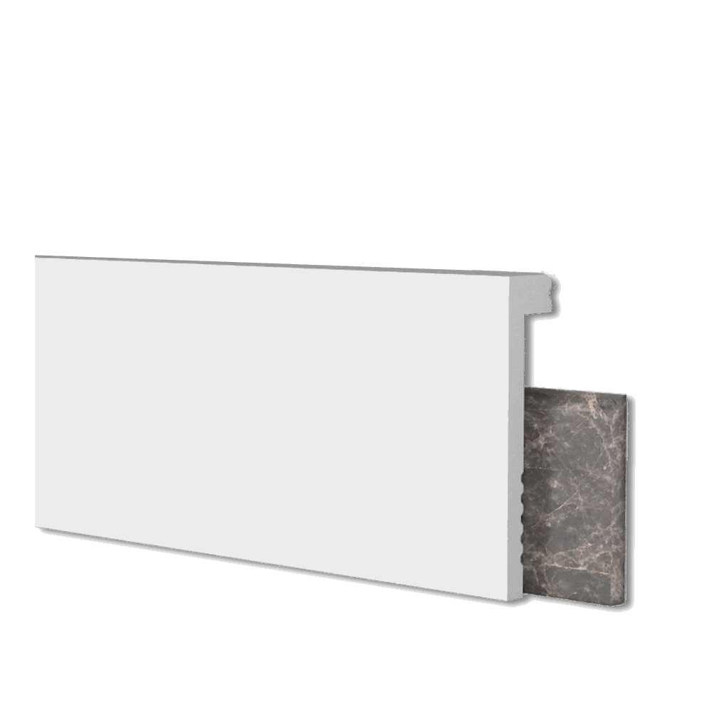 BOISERIE BATTISCOPA JC160-W 2000x100x22 mm IN POLIMERO - dekorhouse