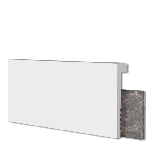 BOISERIE BATTISCOPA JC160-W 2000x100x22 mm IN POLIMERO - dekorhouse