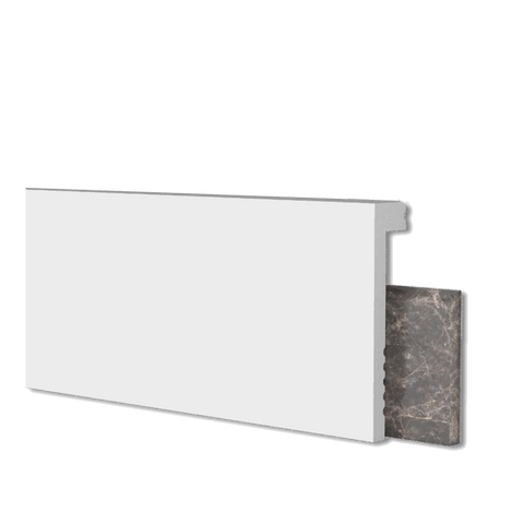 BOISERIE BATTISCOPA JC160-W 2000x100x22 mm IN POLIMERO